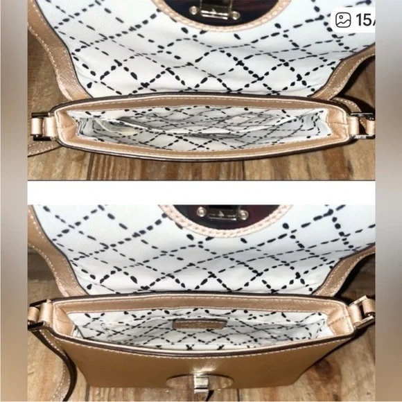 kate spade metallic rose gold crossbody with gold-tone turn-lock - Picture 5 of 5